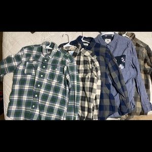 5 flannel shirt bundle